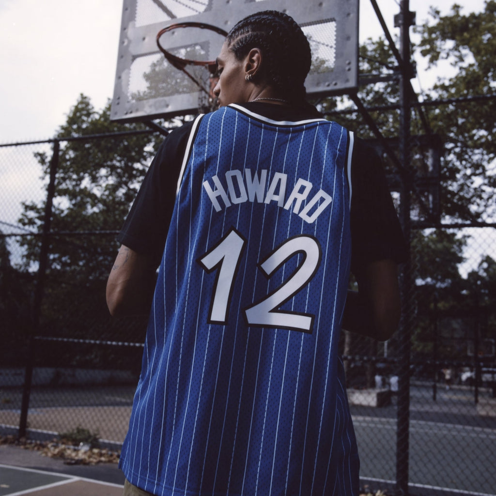 Men's Orlando Magic Dwight Howard Blue 2004/05 Hardwood Classics Hall of Fame Swingman Jersey