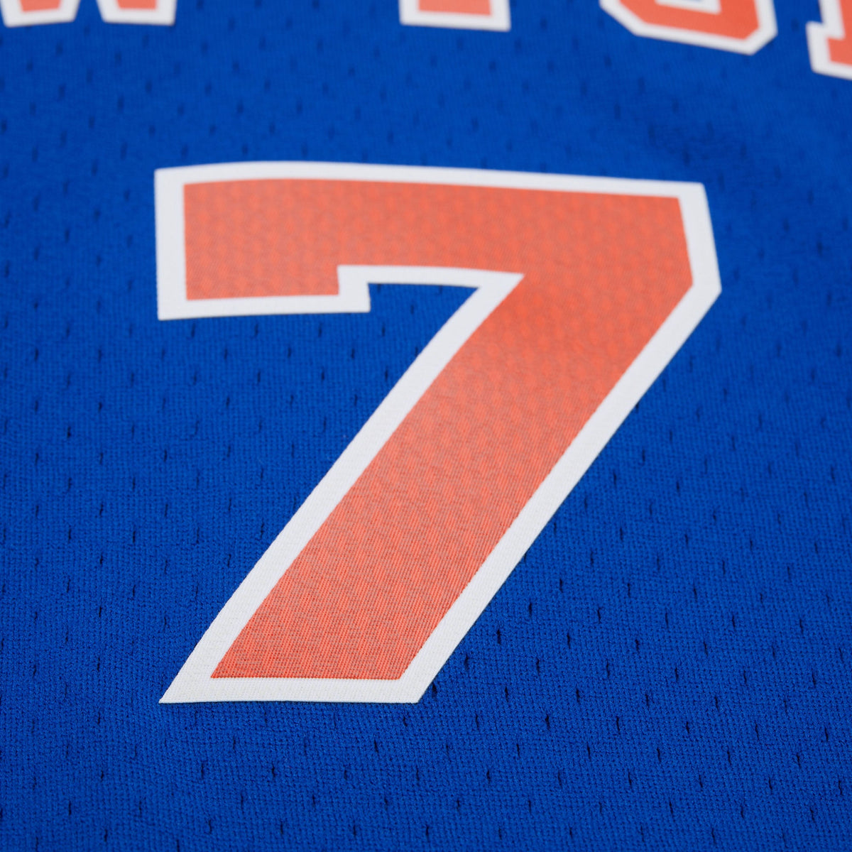 Men's New York Knicks Carmelo Anthony Mitchell & Ness Blue Big & Tall 2010/11 Swingman Jersey