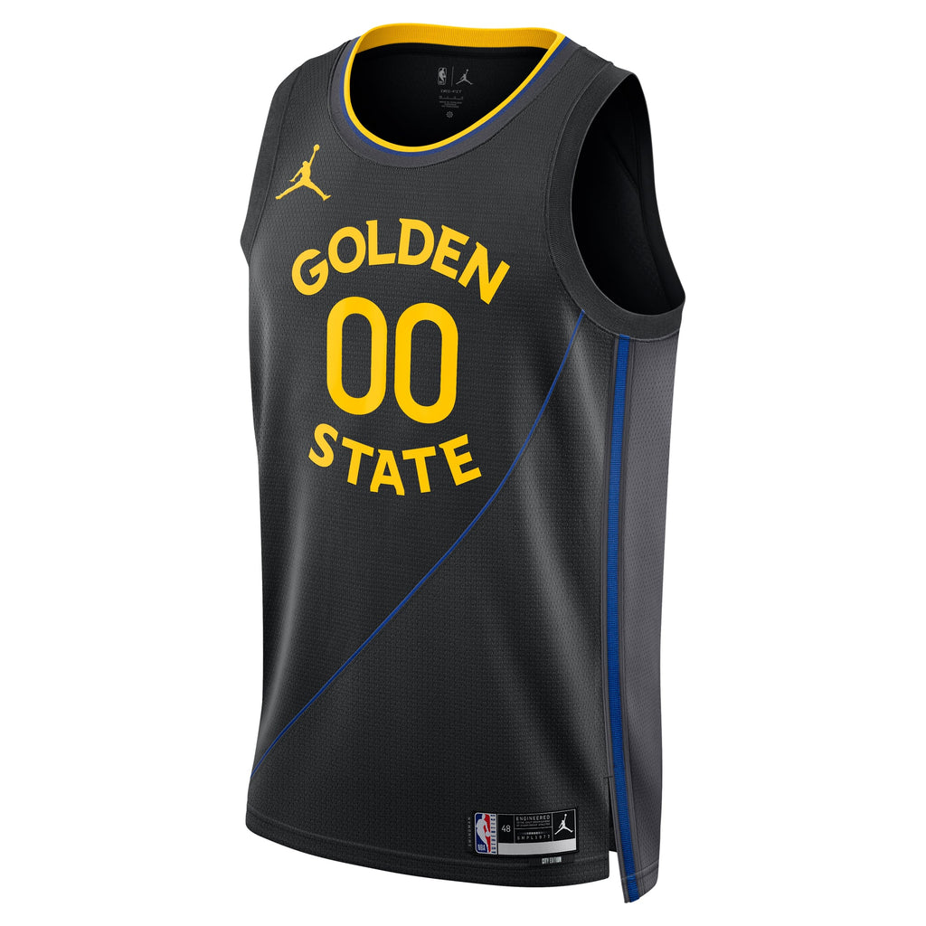 Unisex Golden State Warriors  Jordan Brand Black 2024/25 Custom Swingman Jersey - Statement Edition