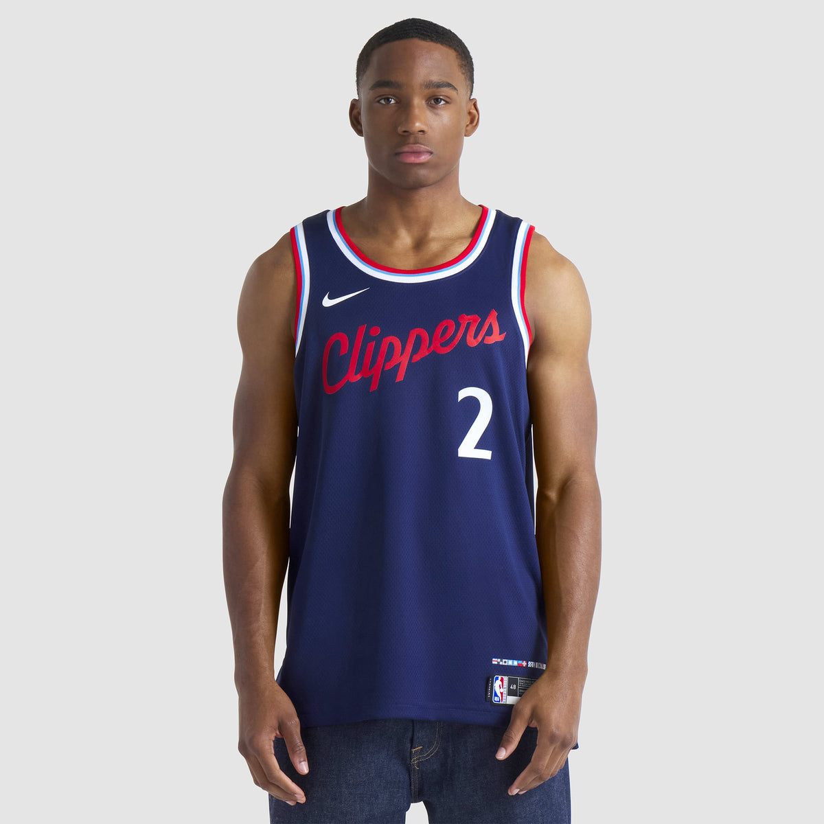 Unisex LA Clippers Kawhi Leonard Nike Navy 2024/25 Swingman Jersey - Icon Edition