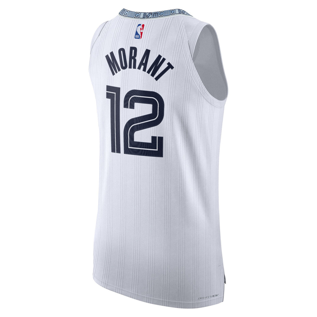 Unisex Memphis Grizzlies Ja Morant Nike White 2025/26 Authentic Jersey - City Edition