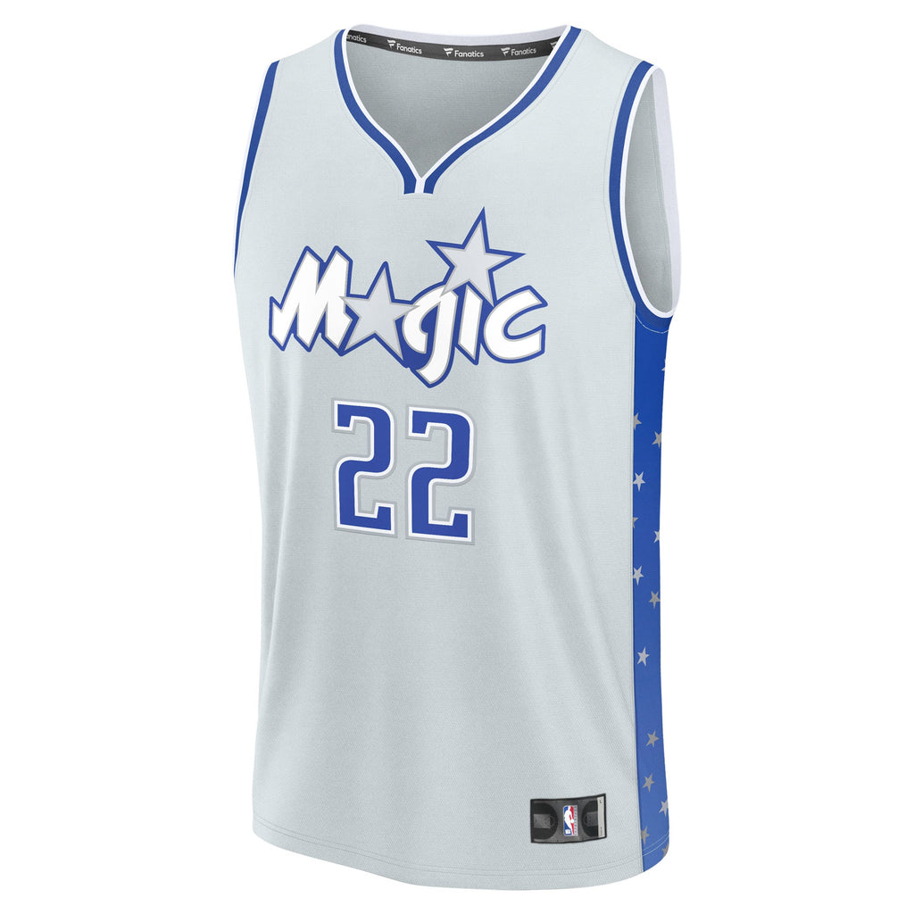 Youth Orlando Magic Franz Wagner Fanatics Silver 2025/26 City Edition Fast Break Jersey