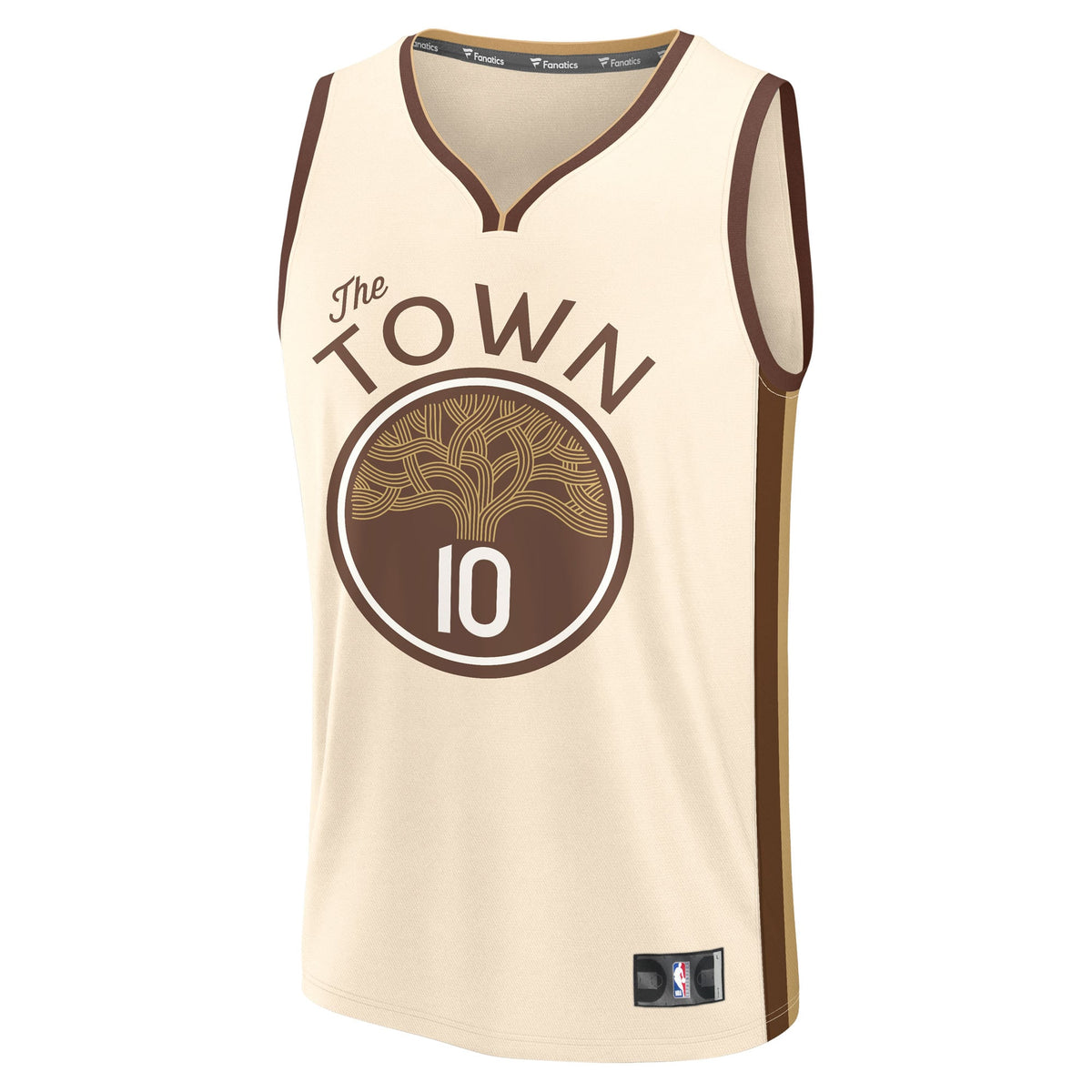 Youth Golden State Warriors Jimmy Butler III Fanatics Tan 2025/26 City Edition Fast Break Jersey