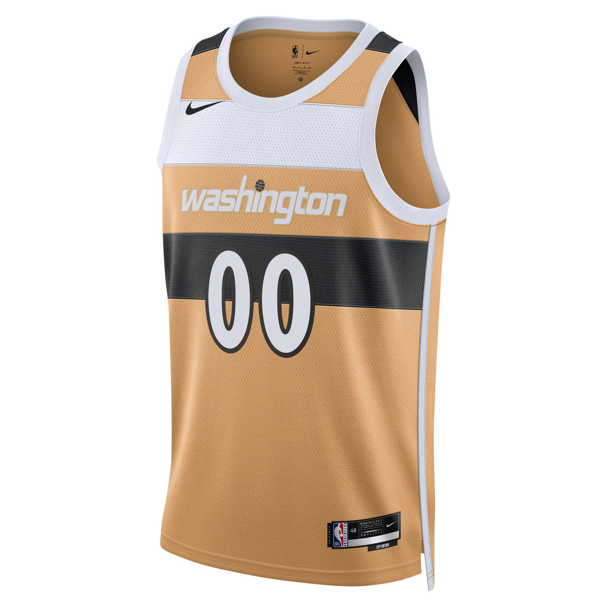 Unisex Washington Wizards Nike Gold 2025/26 City Edition Swingman Custom Jersey