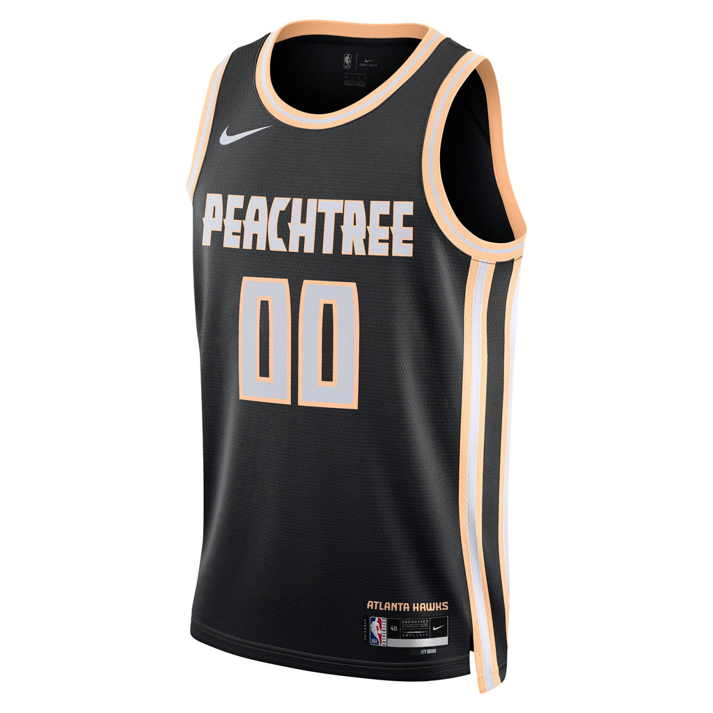 Unisex Atlanta Hawks Nike Black 2025/26 City Edition Swingman Custom Jersey