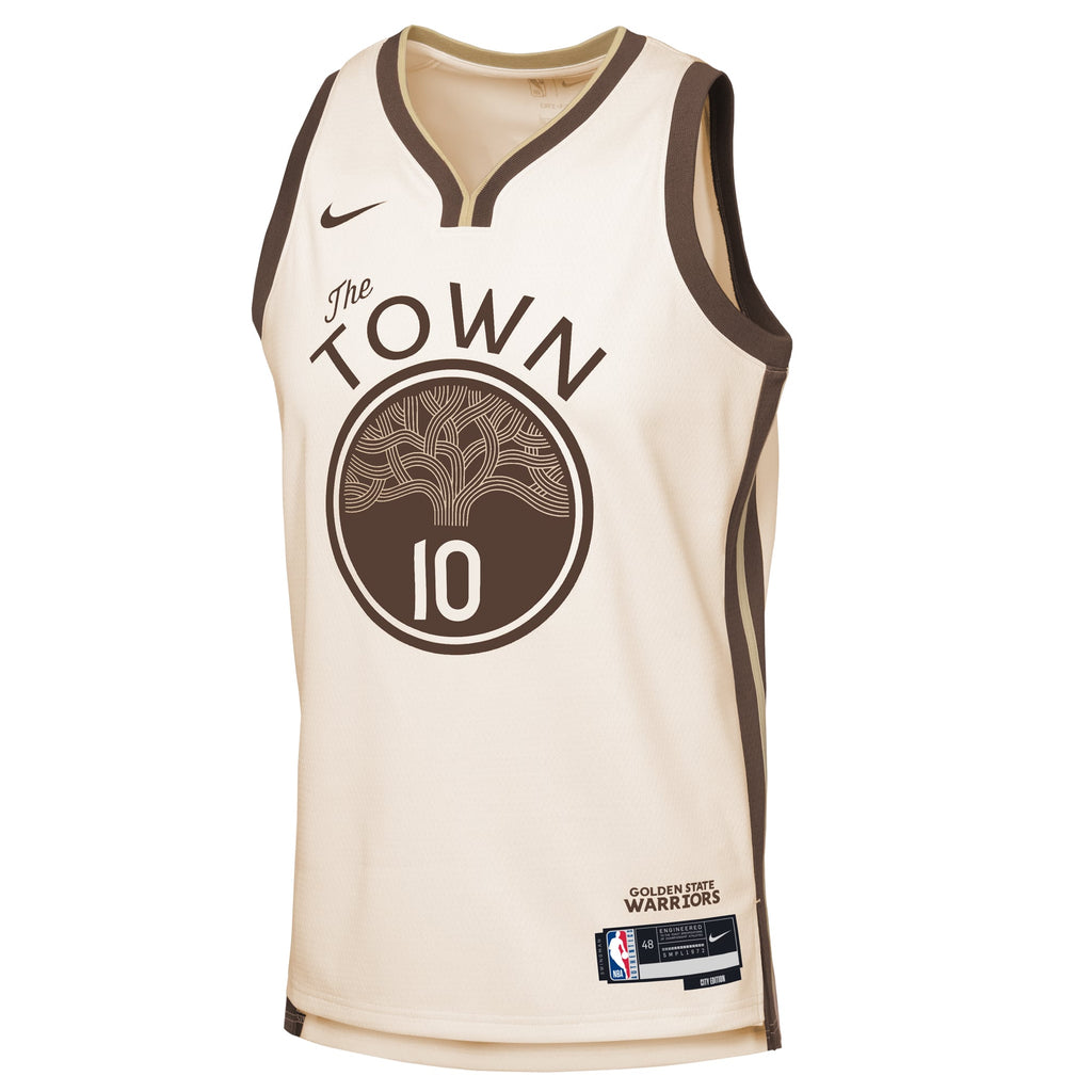 Youth Golden State Warriors Jimmy Butler III Nike Tan 2025/26 City Edition Swingman Jersey