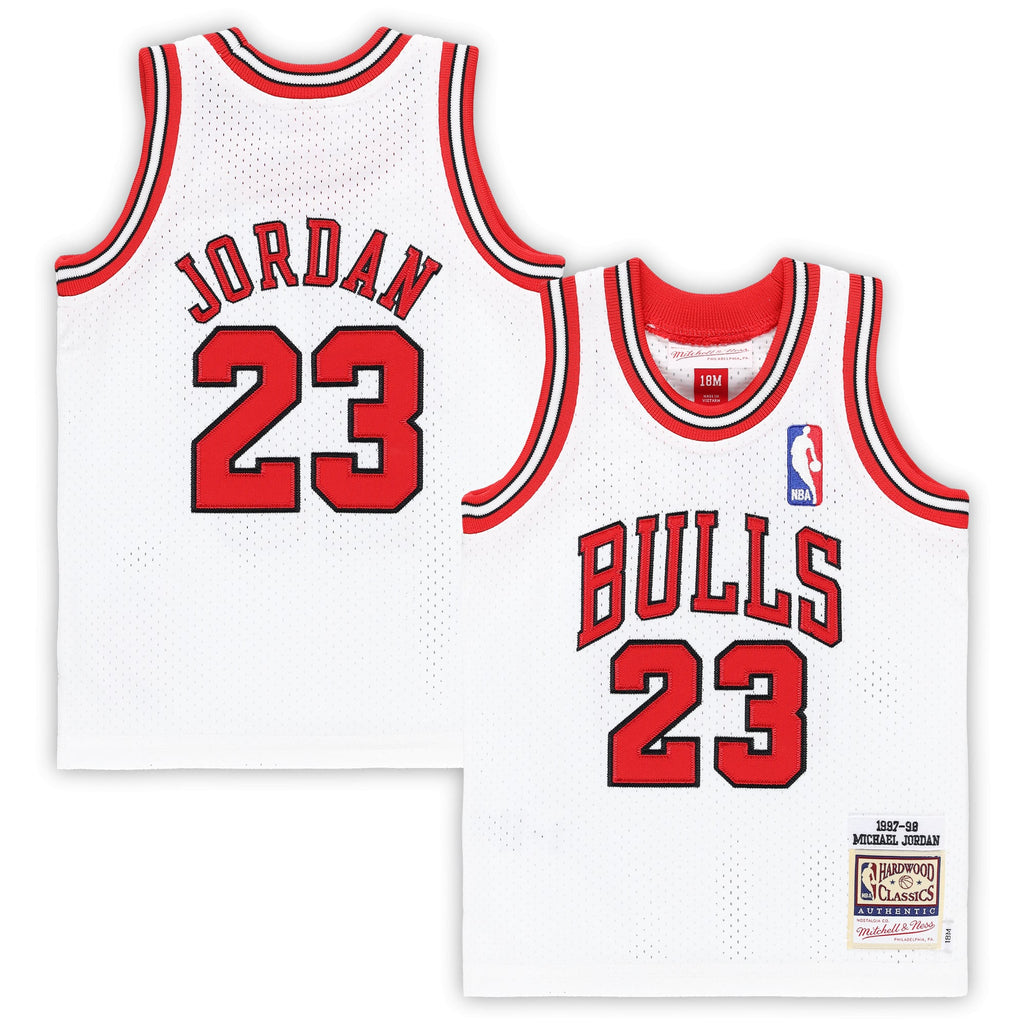 Infant Chicago Bulls Michael Jordan Mitchell & Ness White 1997/98 Hardwood Classics Authentic Jersey