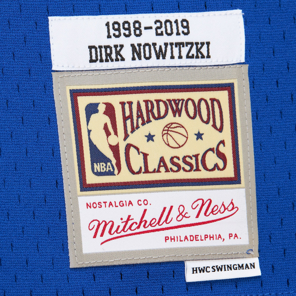 Men's Dallas Mavericks Dirk Nowitzki Royal 1998 Swingman Jersey