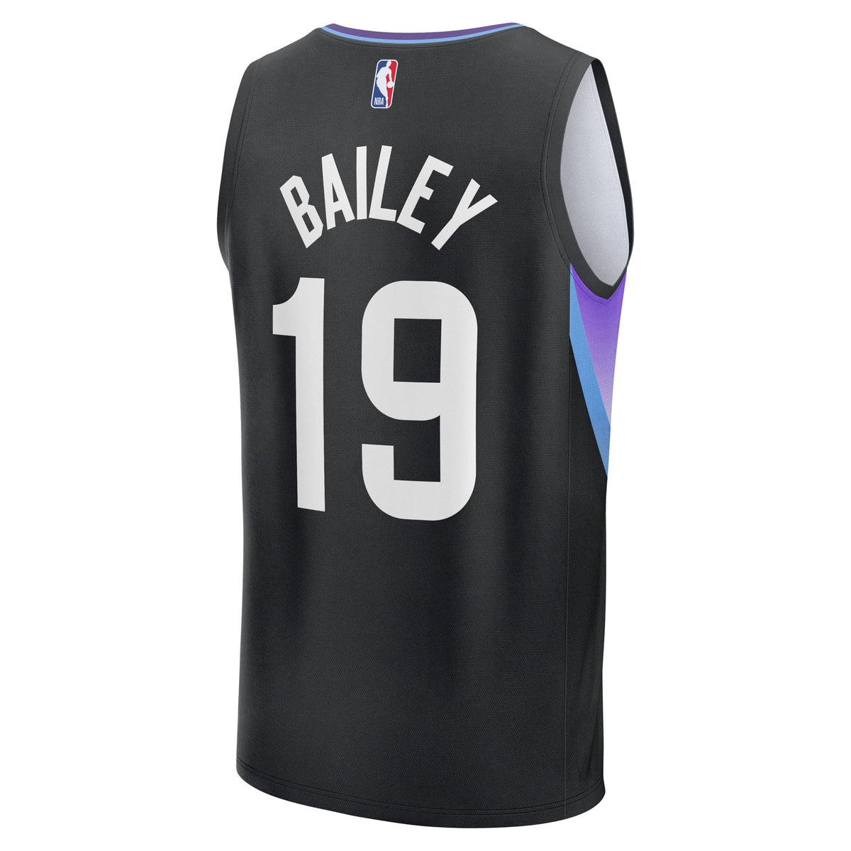 Men's Utah Jazz Ace Bailey Fanatics Black 2025 NBA Draft First Round Pick Fast Break Replica Jersey - Statement Edition