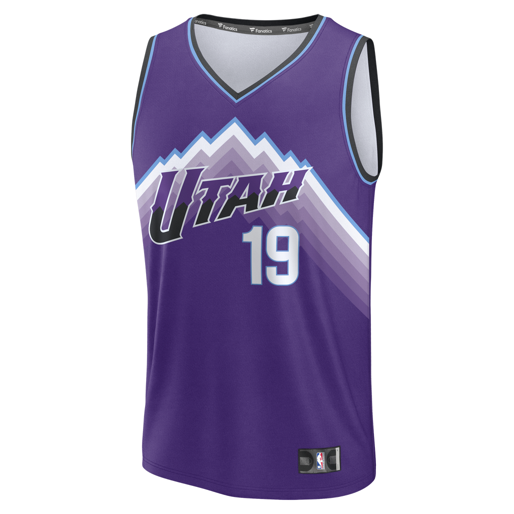 Men's Utah Jazz Ace Bailey Fanatics Purple Fast Break Replica Jersey - Icon Edition
