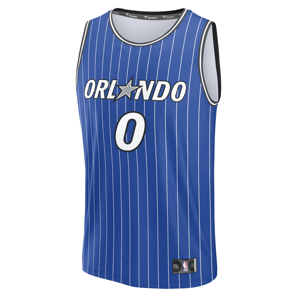 Men's Orlando Magic Anthony Black Fanatics Royal Fast Break Replica Jersey - Icon Edition