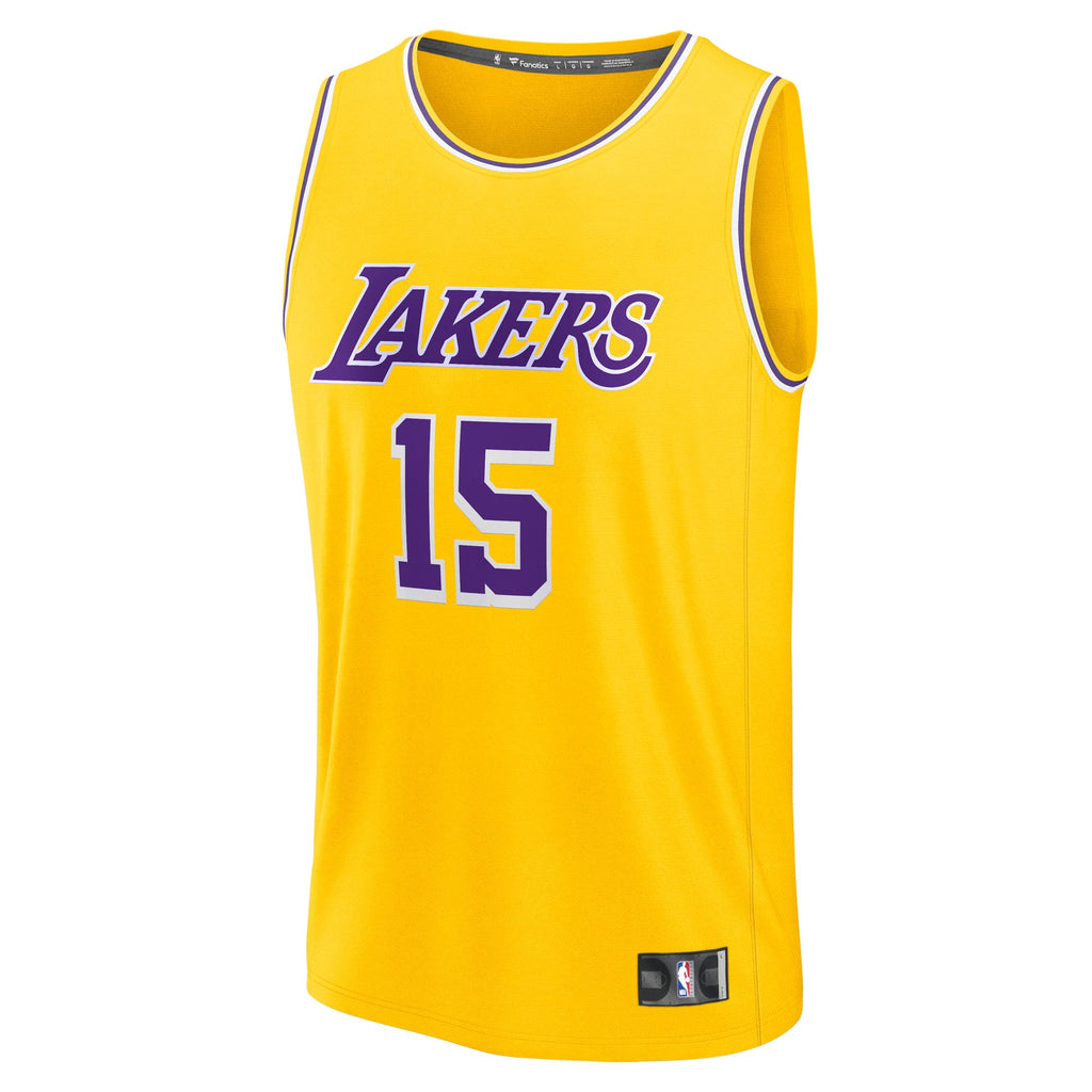 Men's Los Angeles Lakers Austin Reaves Fanatics Gold Fast Break Replica Jersey - Icon Edition