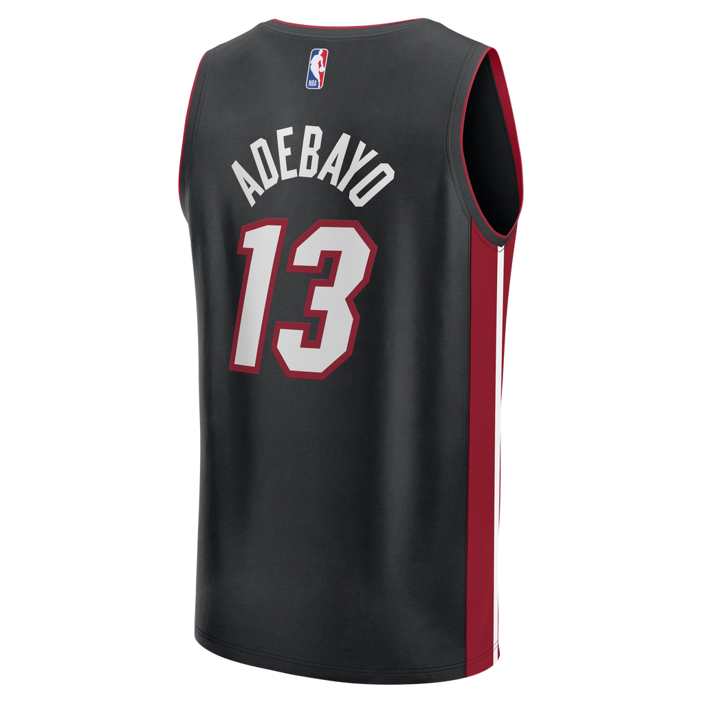 Men's Miami Heat Bam Adebayo Fanatics Black Fast Break Replica Jersey - Icon Edition