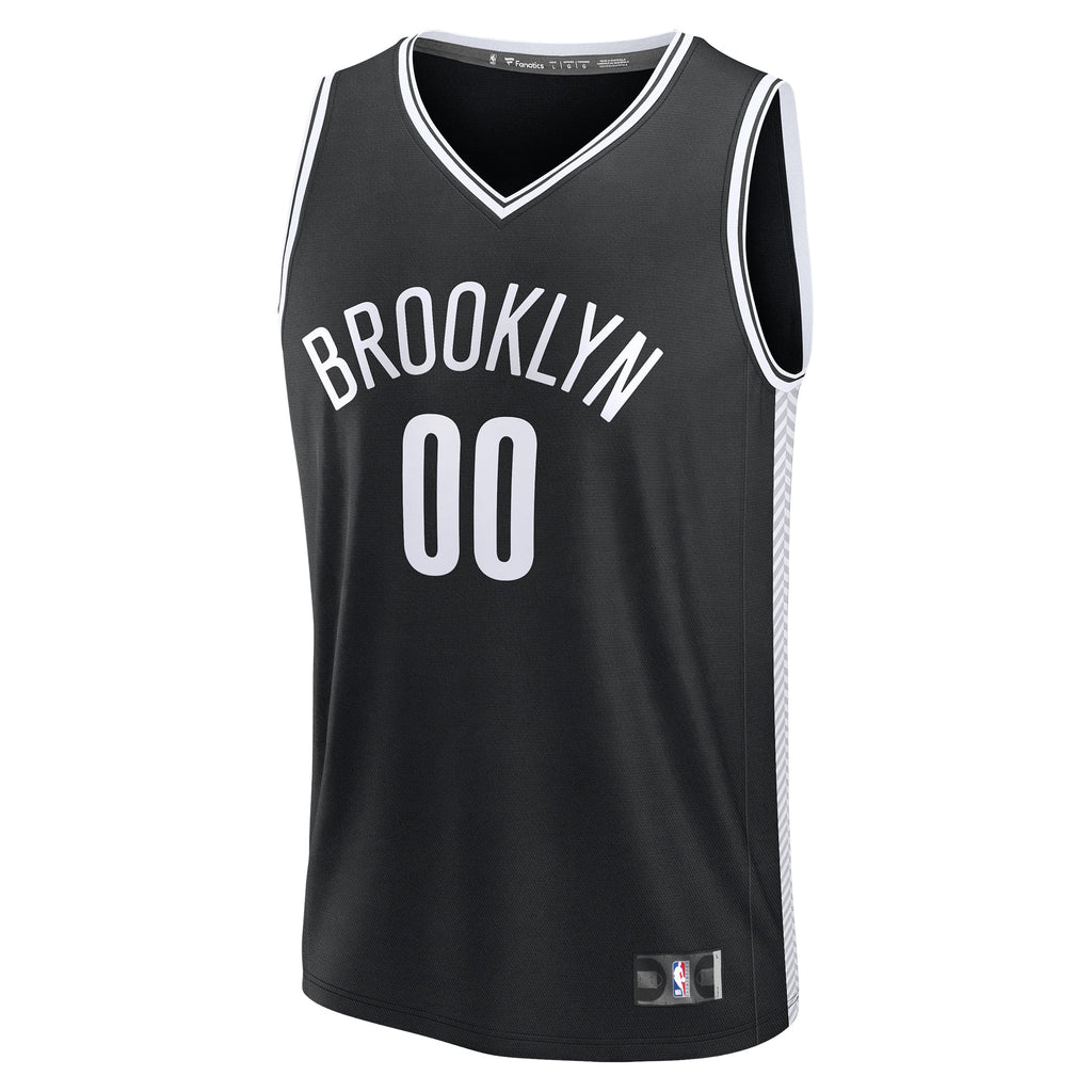 Men's Brooklyn Nets Fanatics Black Fast Break Custom Jersey - Icon Edition