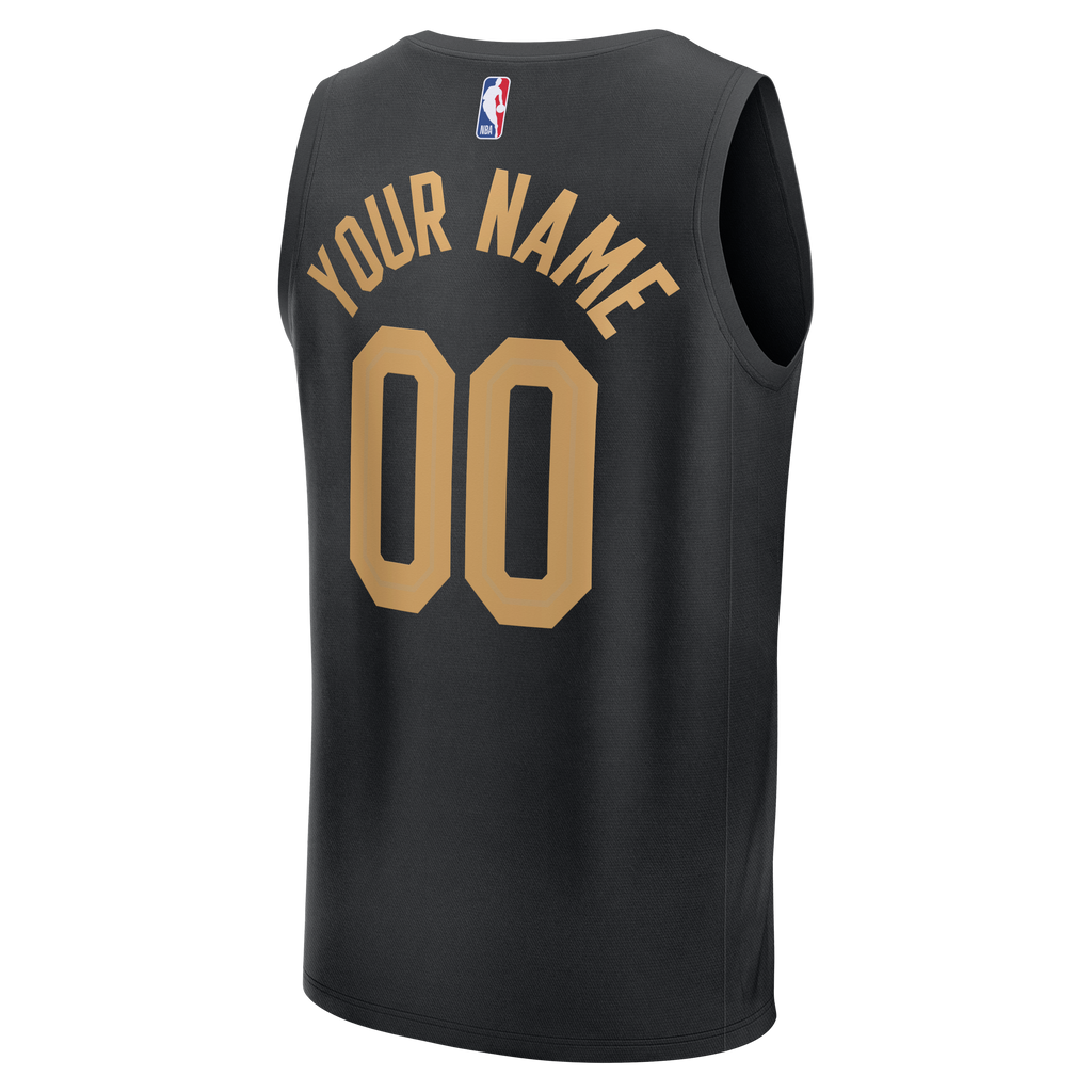 Men's Cleveland Cavaliers  Fanatics Black Fast Break Custom Jersey - Icon Edition