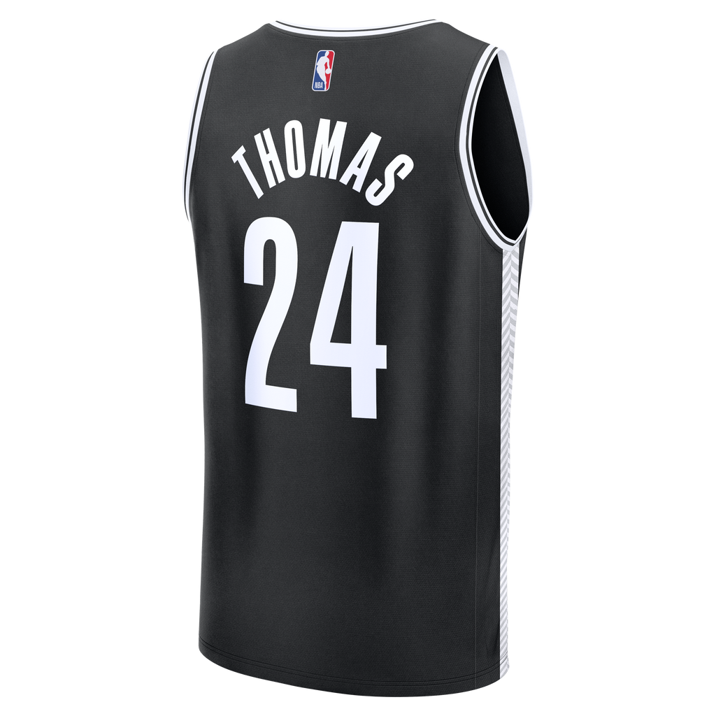 Men's Brooklyn Nets Cam Thomas Fanatics Black Fast Break Replica Jersey - Icon Edition