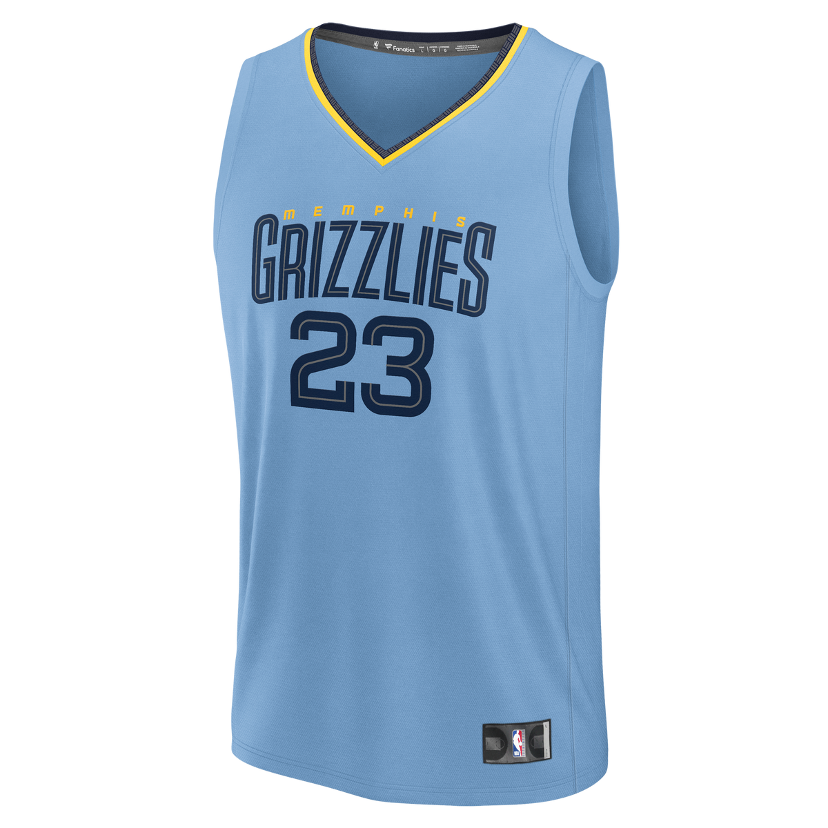 Men's Memphis Grizzlies Cedric Coward Fanatics Light Blue Fast Break Replica Player Jersey - Statement Edition