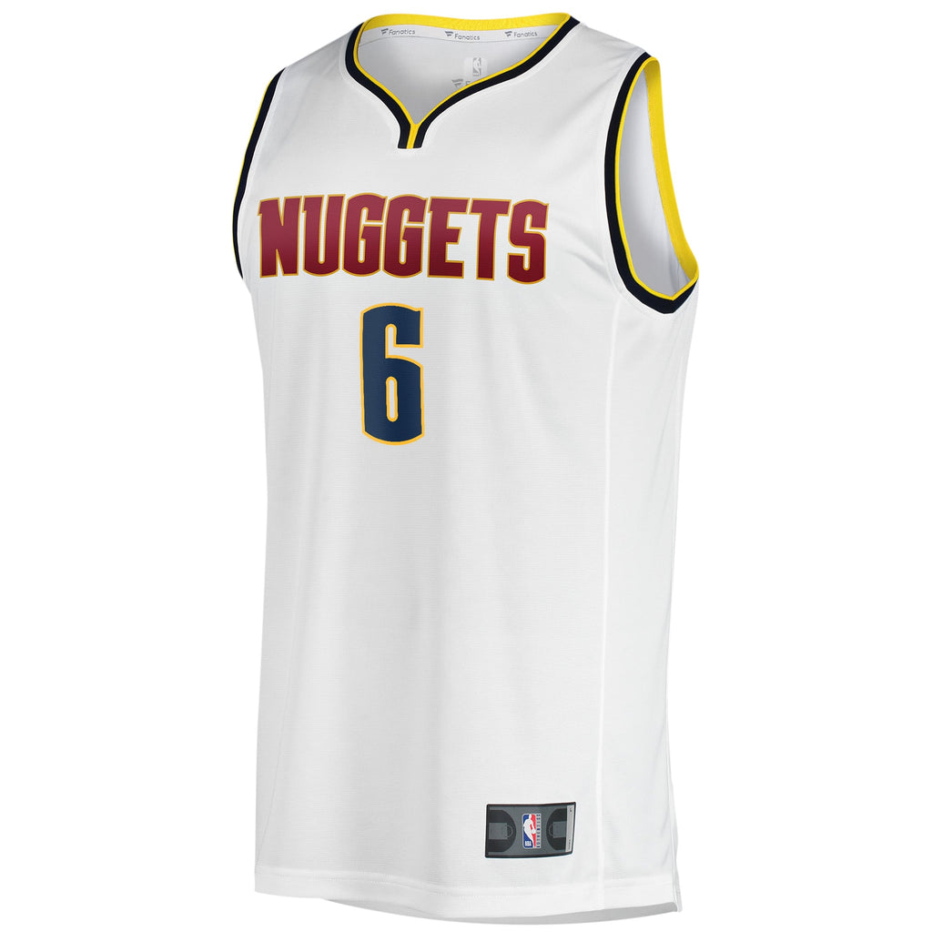 Men's Denver Nuggets DeAndre Jordan Fanatics White Fast Break Player Jersey - Association Edition