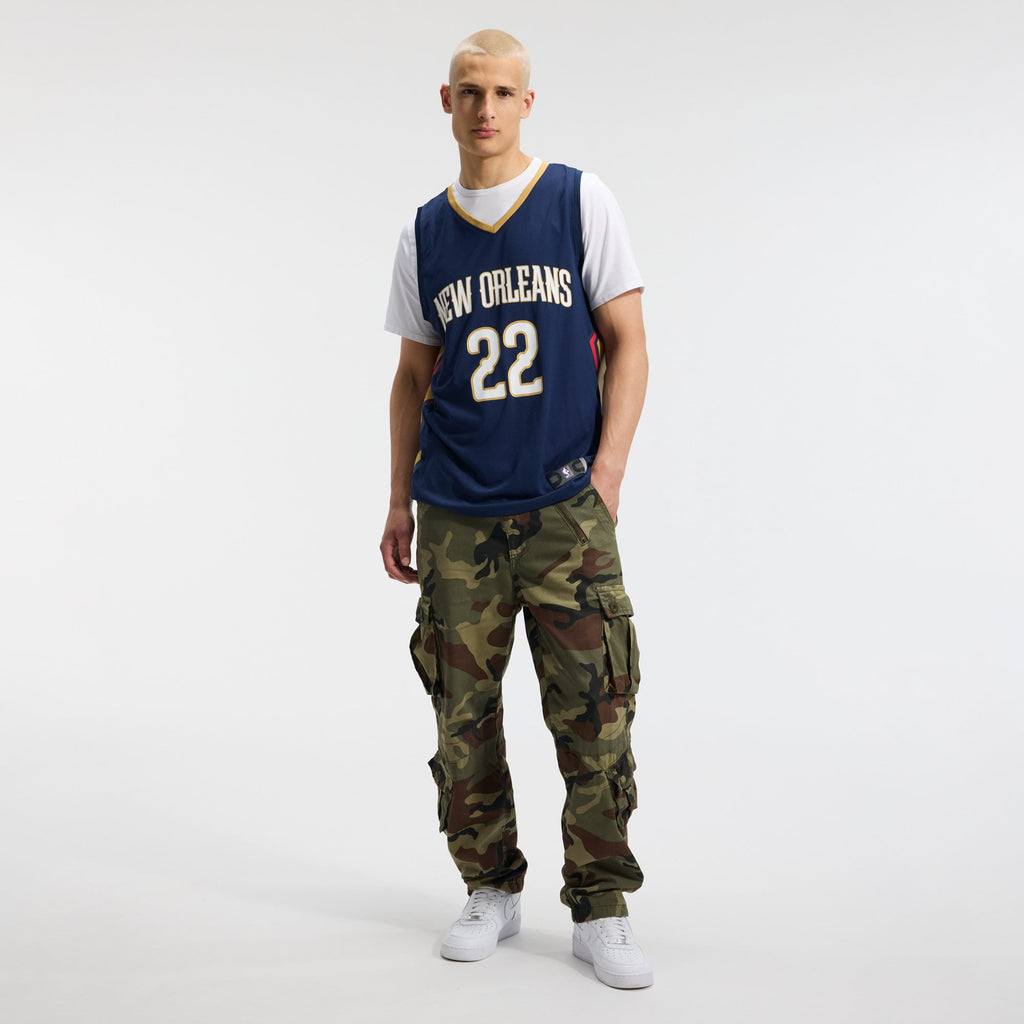Men's New Orleans Pelicans Derik Queen Fanatics Navy Fast Break Replica Jersey - Icon Edition