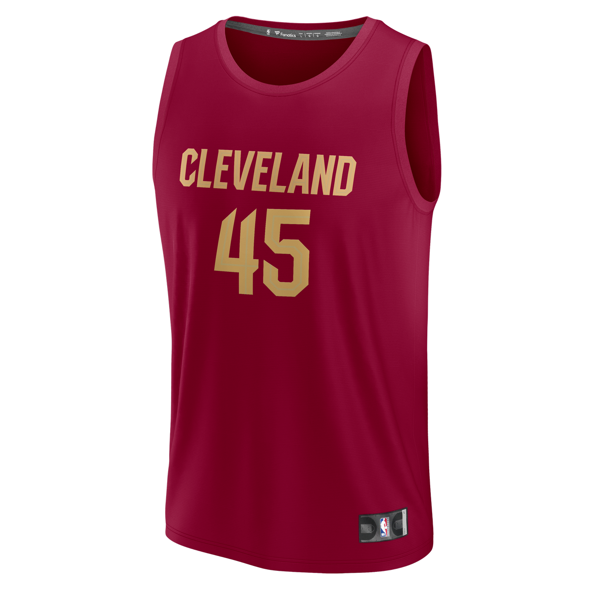 Men's Cleveland Cavaliers Donovan Mitchell Fanatics Wine Fast Break Replica Jersey - Icon Edition