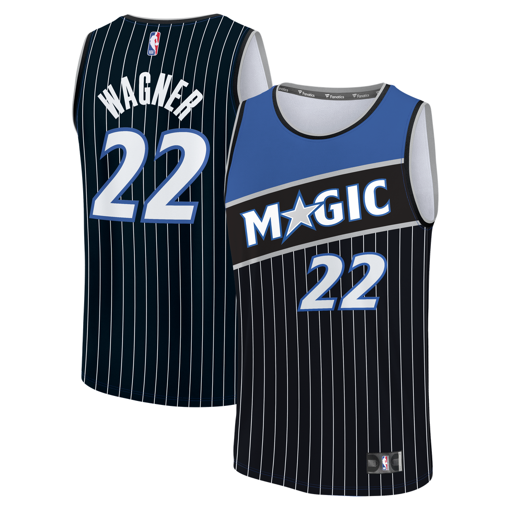 Men's Orlando Magic Franz Wagner Fanatics Black Fast Break Jersey - Statement Edition