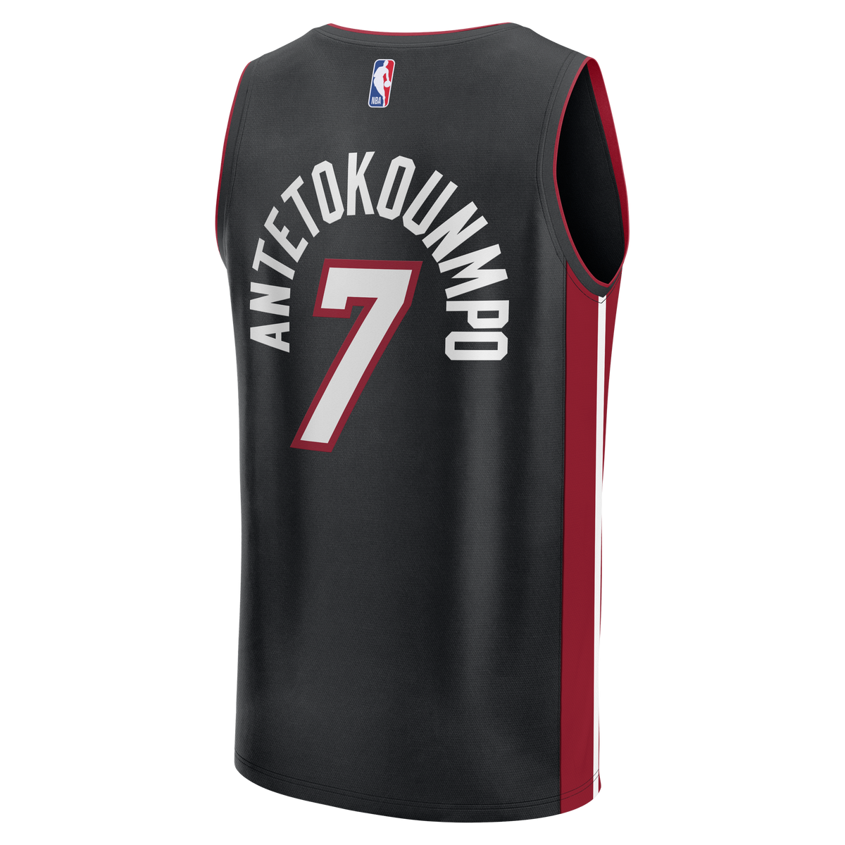 Men's Miami Heat Giannis Antetokounmpo Fanatics Black Fast Break Jersey - Icon Edition