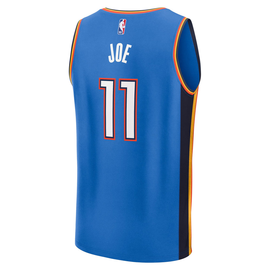 Men's Oklahoma City Thunder Isaiah Joe Fanatics Blue Fast Break Replica Player Jersey - Icon Edition