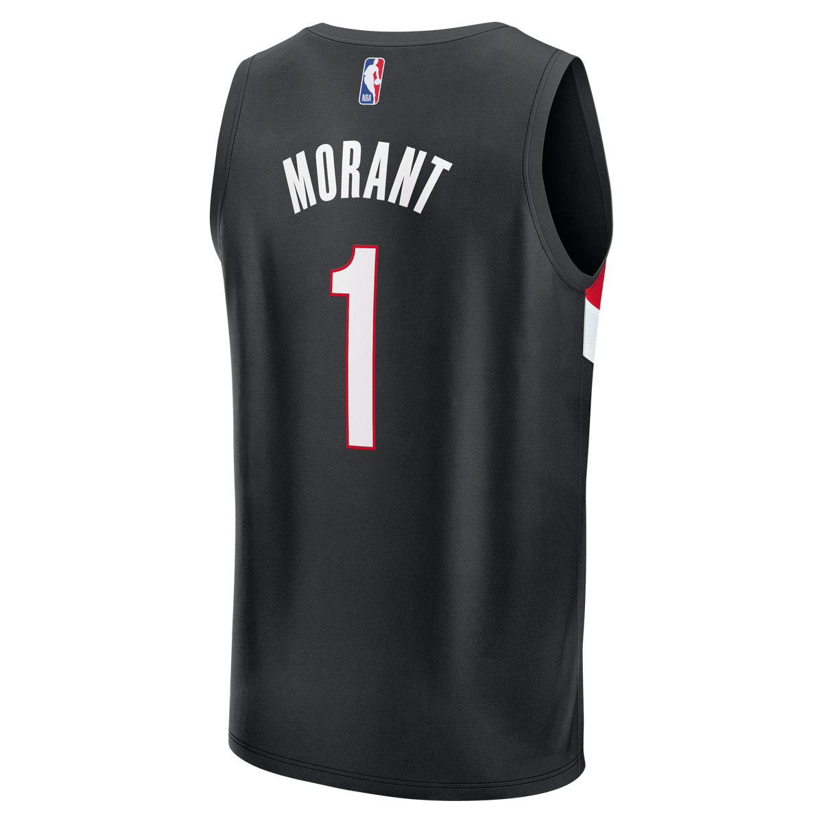 Men's Portland Trail Blazers Ja Morant Fanatics Black Fast Break Jersey - Icon Edition