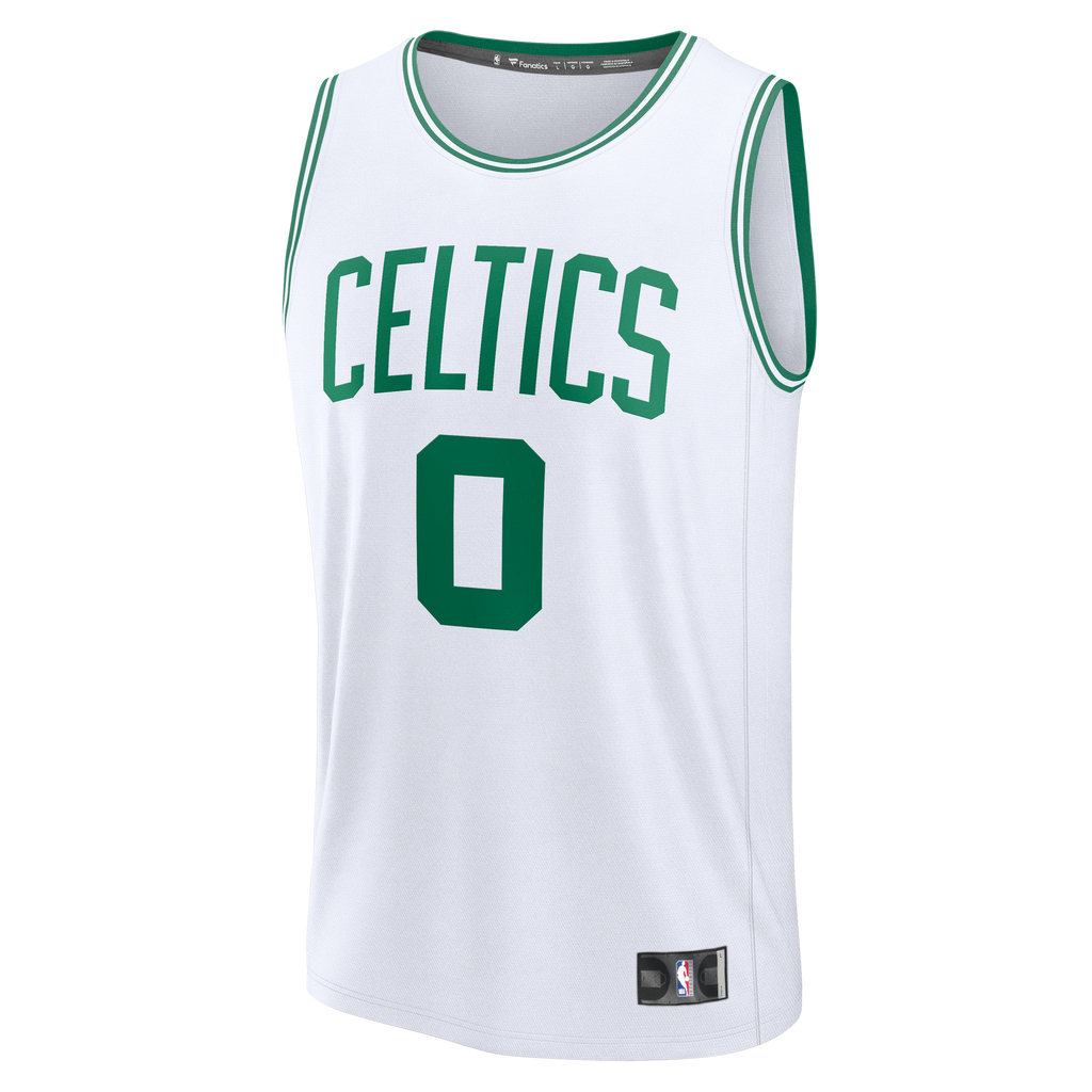 Men's Boston Celtics Jayson Tatum Fanatics White Fast Break Replica Player Jersey - Association Edition