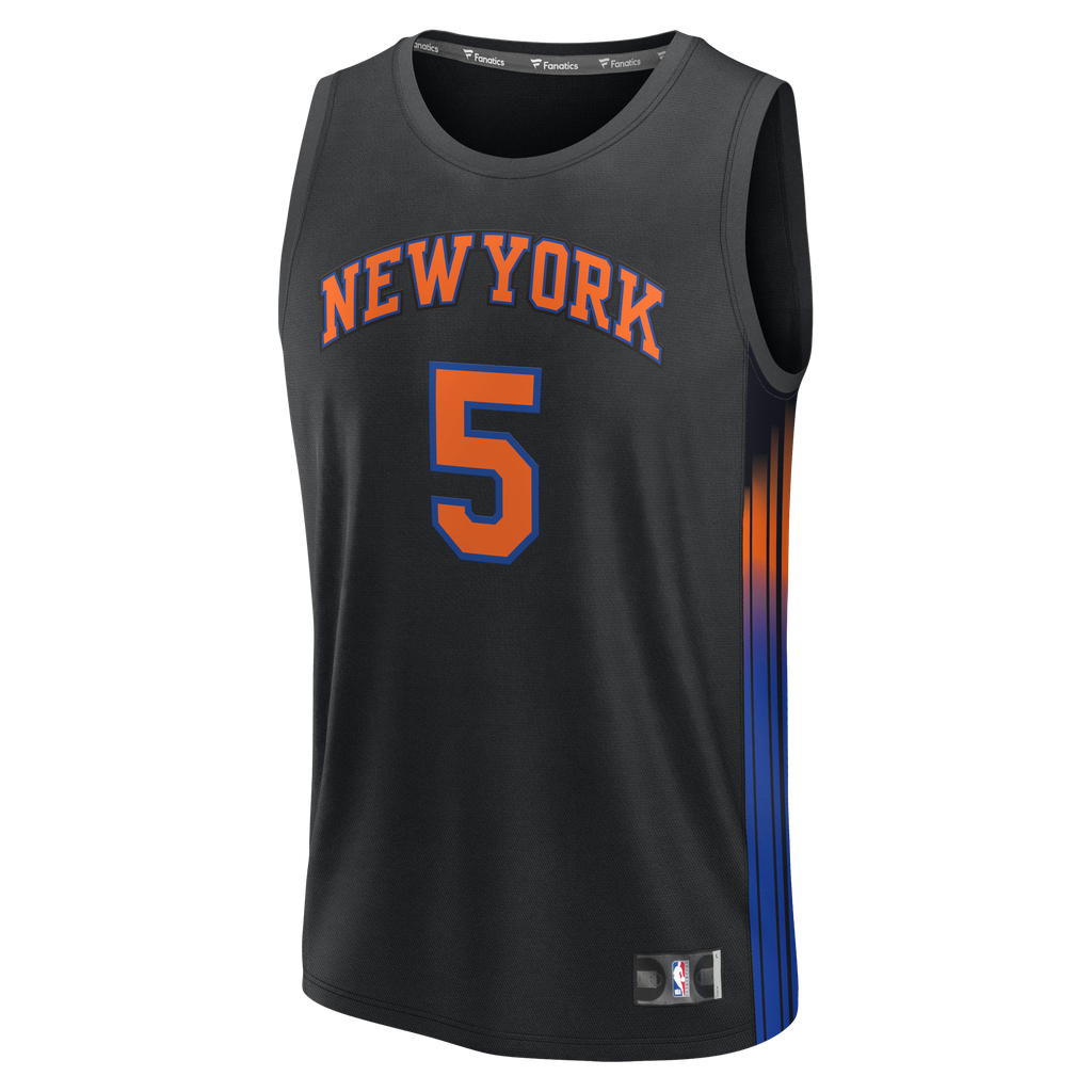 Men's New York Knicks Jose Alvarado Fanatics Black Fast Break Replica Jersey - Statement Edition