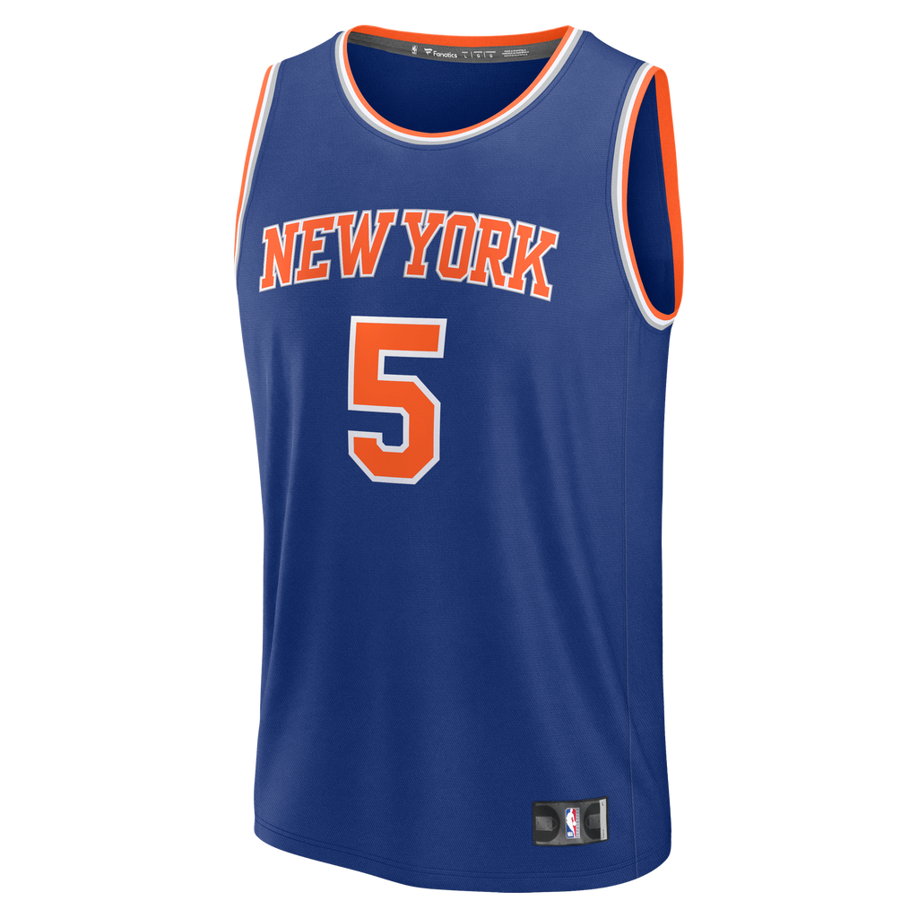 Men's New York Knicks Jose Alvarado Fanatics Blue Fast Break Replica Jersey - Icon Edition