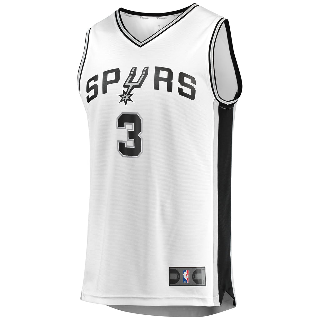 Men's San Antonio Spurs Keldon Johnson Fanatics White Fast Break Association Jersey