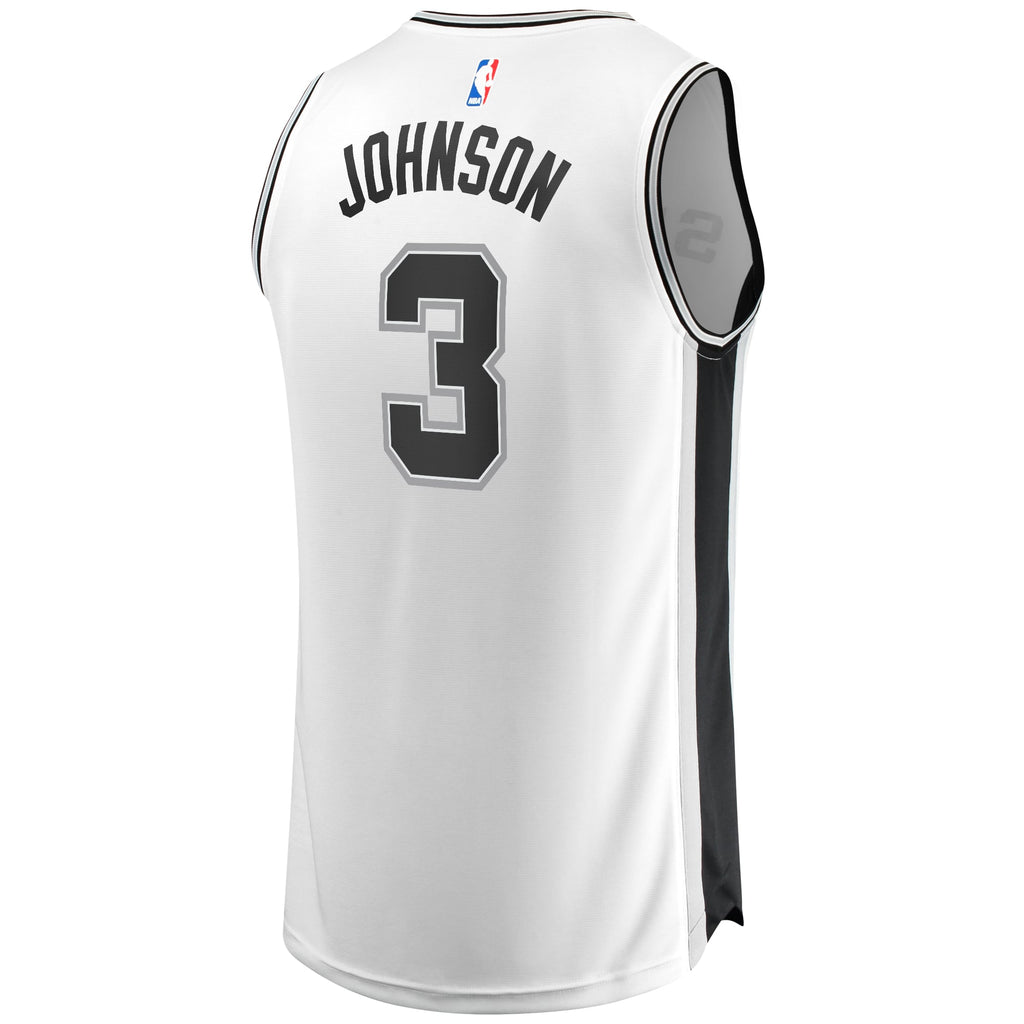 Men's San Antonio Spurs Keldon Johnson Fanatics White Fast Break Association Jersey