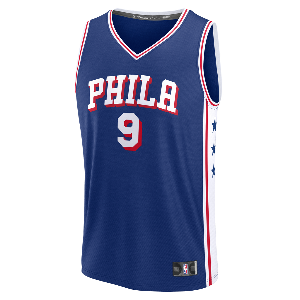 Men's Philadelphia 76ers Kelly Oubre Jr. Fanatics Blue Fast Break Jersey - Icon Edition