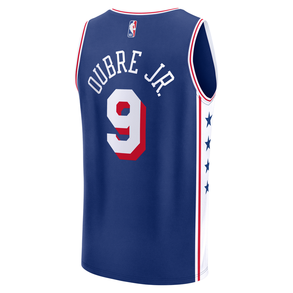 Men's Philadelphia 76ers Kelly Oubre Jr. Fanatics Blue Fast Break Jersey - Icon Edition