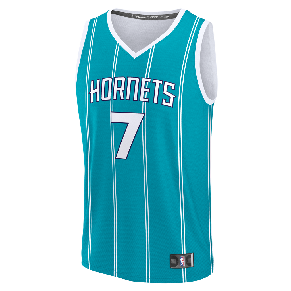 Men's Charlotte Hornets Kon Knueppel Fanatics Teal 2025 NBA Draft First Round Pick Fast Break Replica Jersey - Icon Edition
