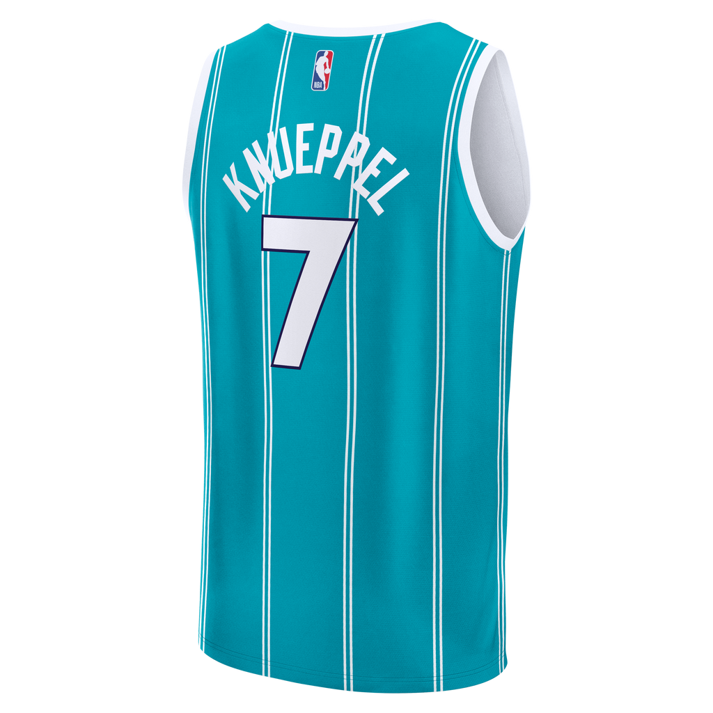 Men's Charlotte Hornets Kon Knueppel Fanatics Teal 2025 NBA Draft First Round Pick Fast Break Replica Jersey - Icon Edition