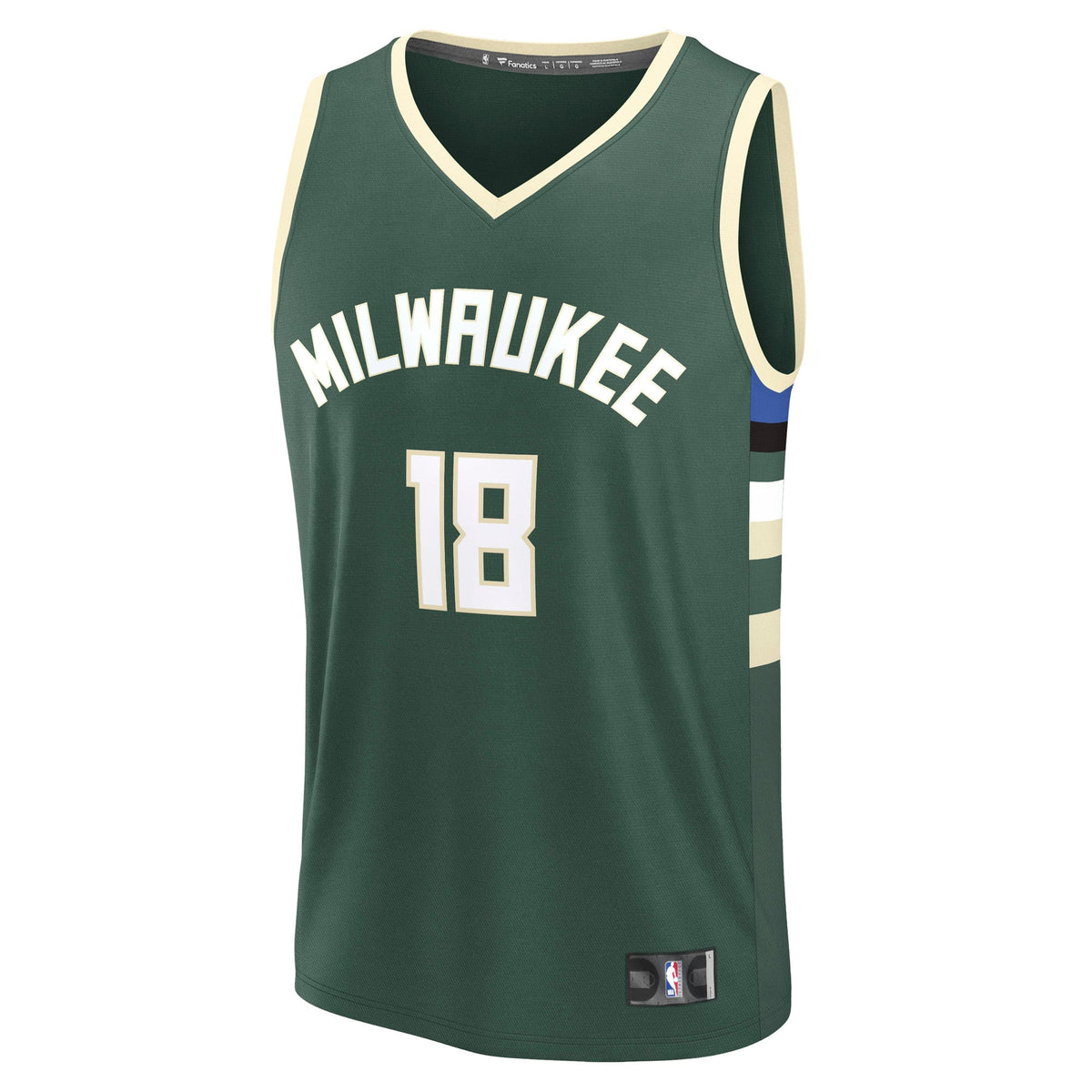 Men's Milwaukee Bucks Kyle Kuzma Fanatics Hunter Green Fast Break Replica Player Jersey - Icon Edition