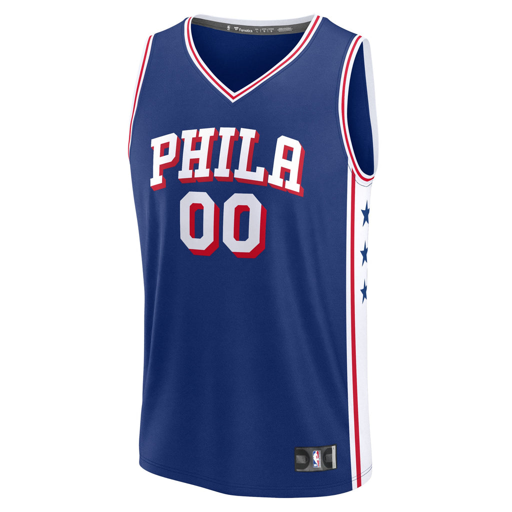 Men's Philadelphia 76ers Labaron Philon Jr Fanatics Royal 2026 NBA Draft First Round Pick Fast Break Jersey - Icon Edition