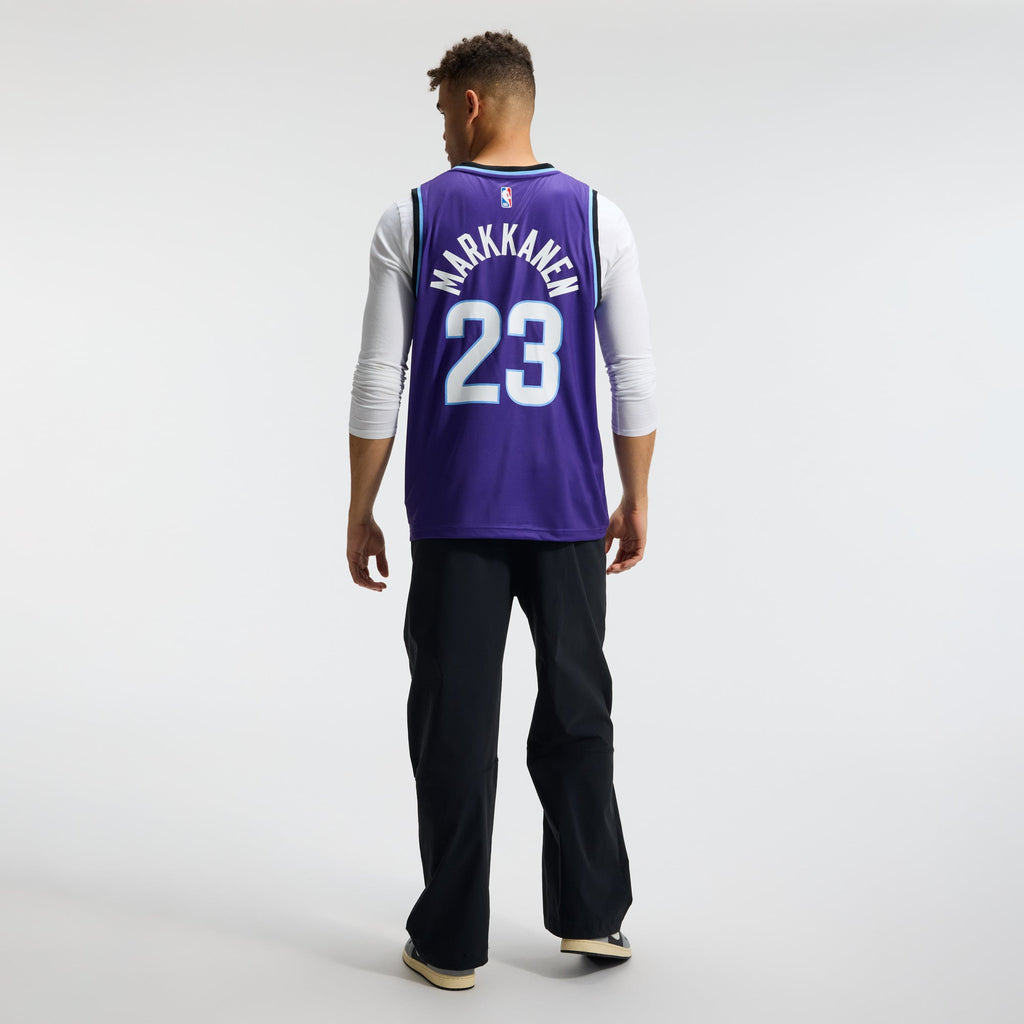 Men's Utah Jazz Lauri Markkanen Fanatics Purple Fast Break Replica Jersey - Icon Edition