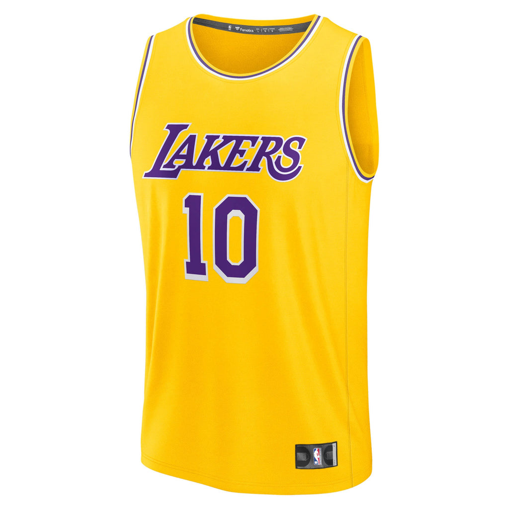 Men's Los Angeles Lakers Luke Kennard Fanatics Gold Fast Break Replica Jersey - Icon Edition