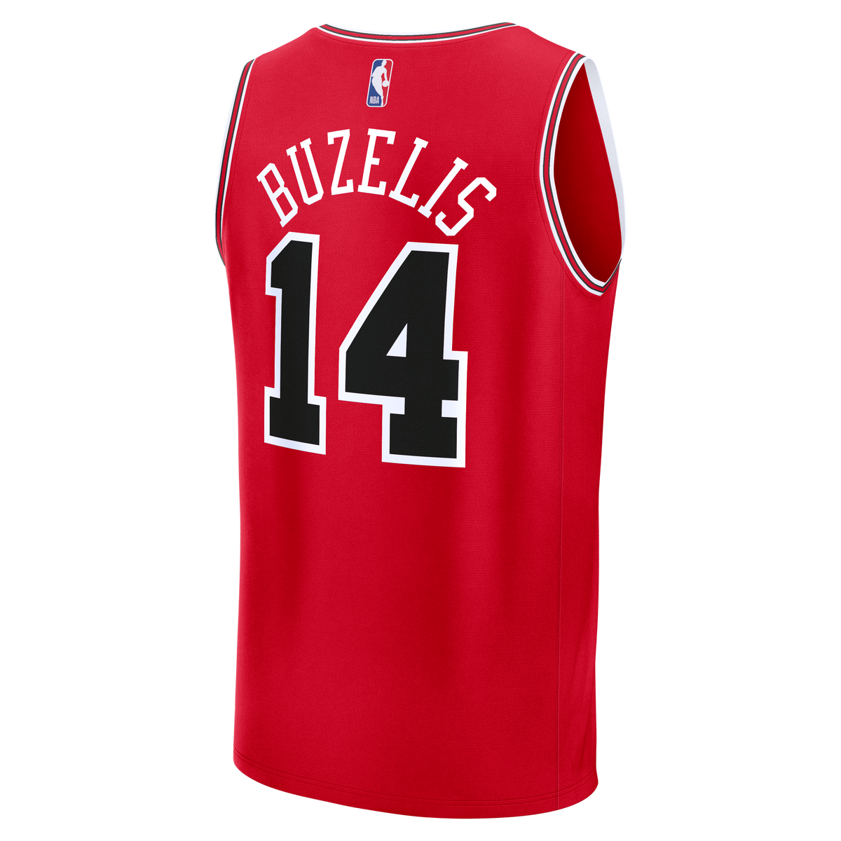 Men's Chicago Bulls Matas Buzelis Fanatics Red Fast Break Replica Player Jersey - Icon Edition