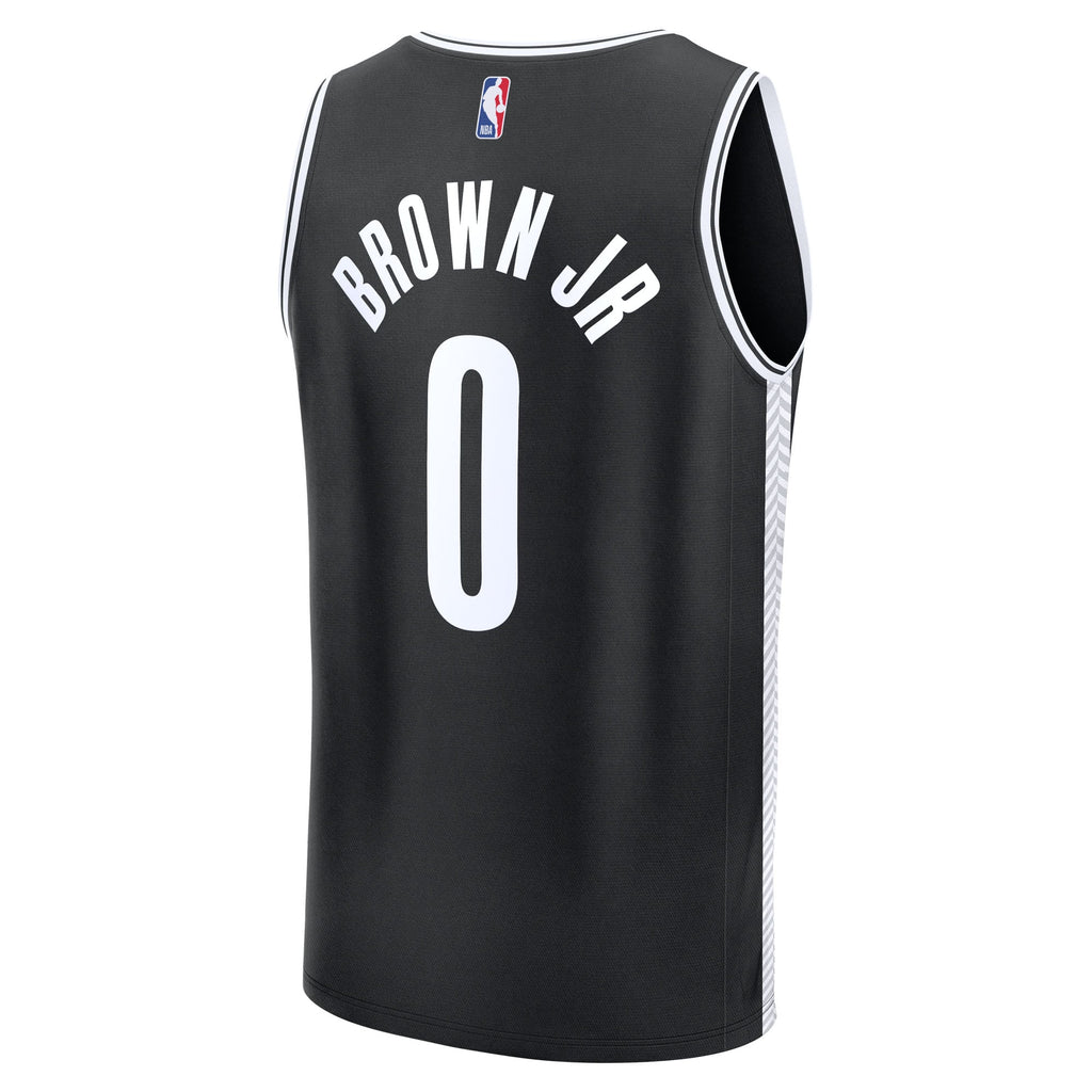 Men's Brooklyn Nets Mikel Brown Jr. Fanatics Black 2026 NBA Draft First Round Pick Fast Break Jersey - Icon Edition