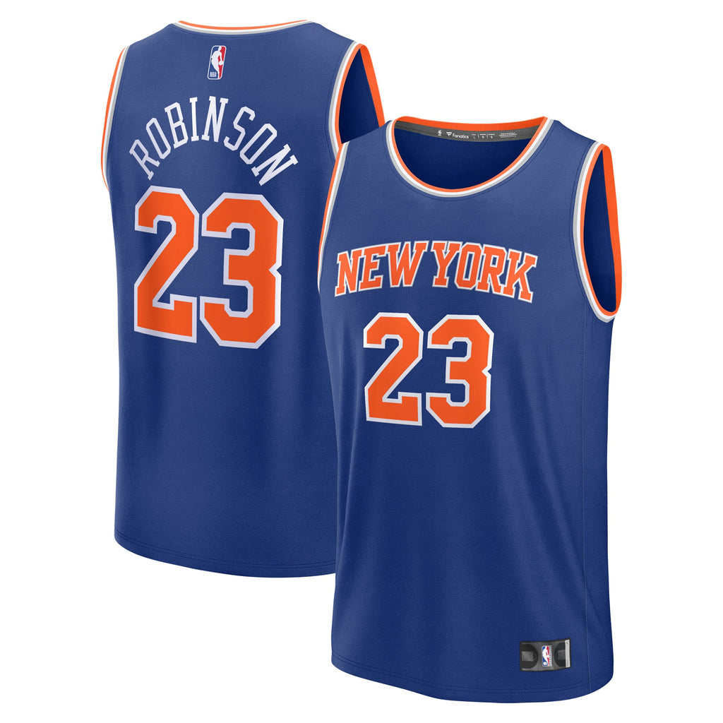 Men's New York Knicks Mitchell Robinson Fanatics Blue Fast Break Replica Player Jersey - Icon Edition