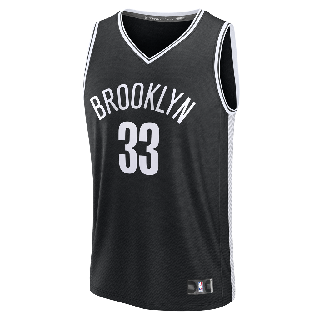 Men's Brooklyn Nets Nic Claxton Fanatics Black Fast Break Replica Jersey - Icon Edition