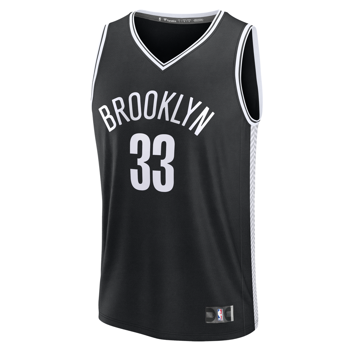 Men's Brooklyn Nets Nic Claxton Fanatics Black Fast Break Replica Jersey - Icon Edition