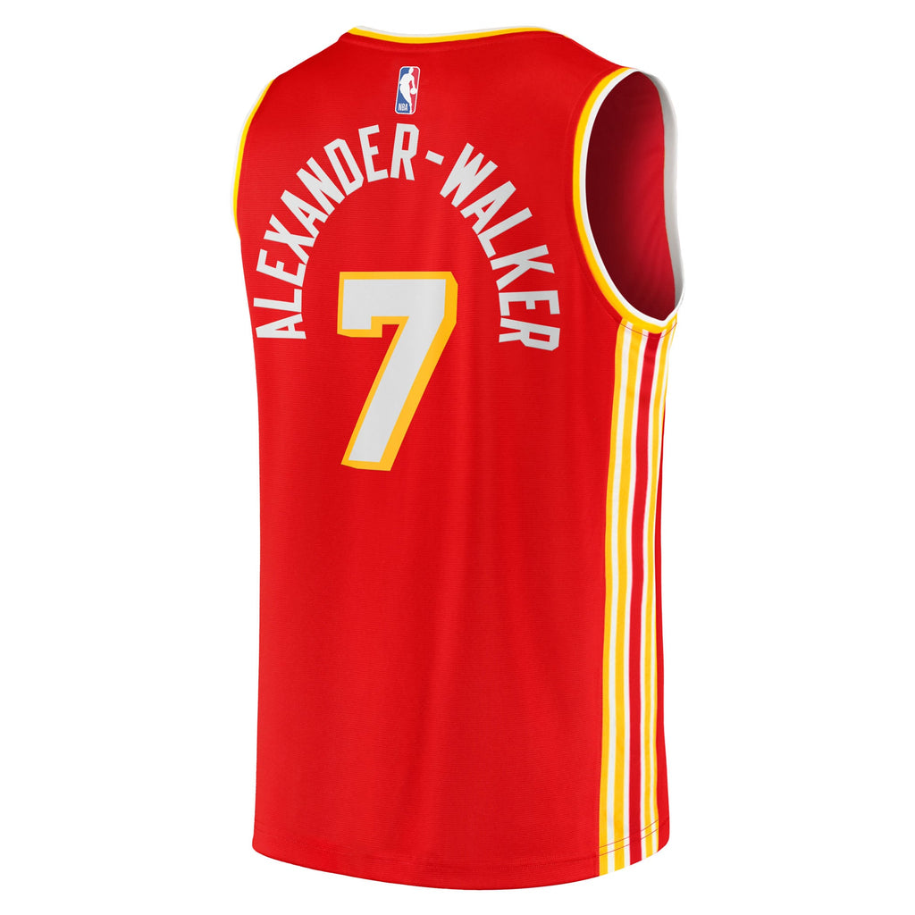 Men's Atlanta Hawks Nickeil Alexander-Walker Fanatics Red Fast Break Replica Jersey - Icon Edition