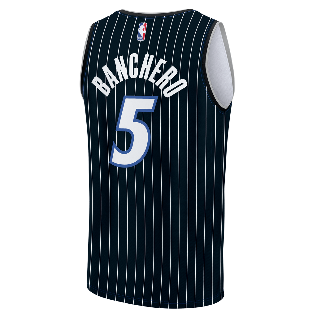 Men's Orlando Magic Paolo Banchero Fanatics Black Fast Break Jersey - Statement Edition