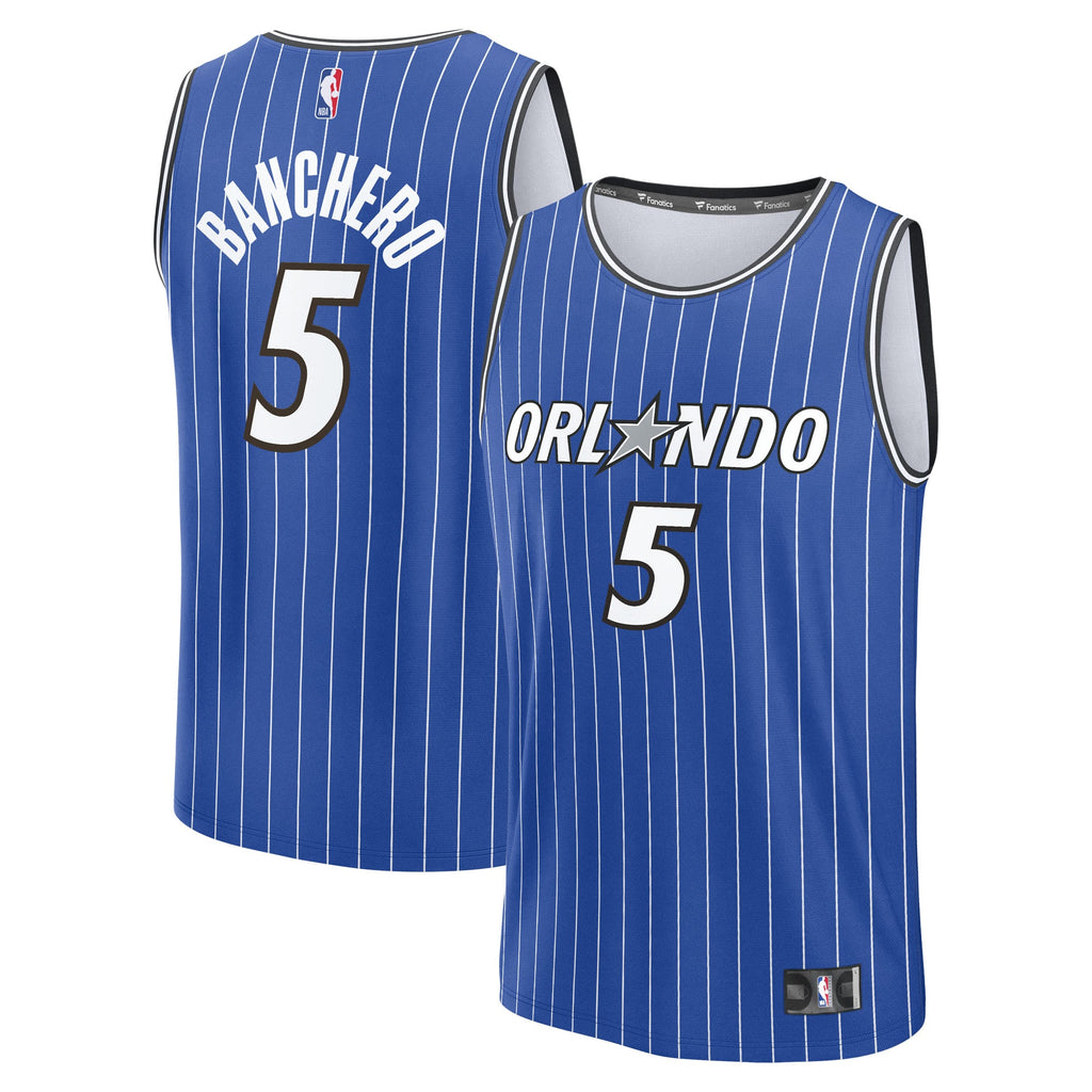 Men's Orlando Magic Paolo Banchero Fanatics Blue Fast Break Replica Player Jersey - Icon Edition