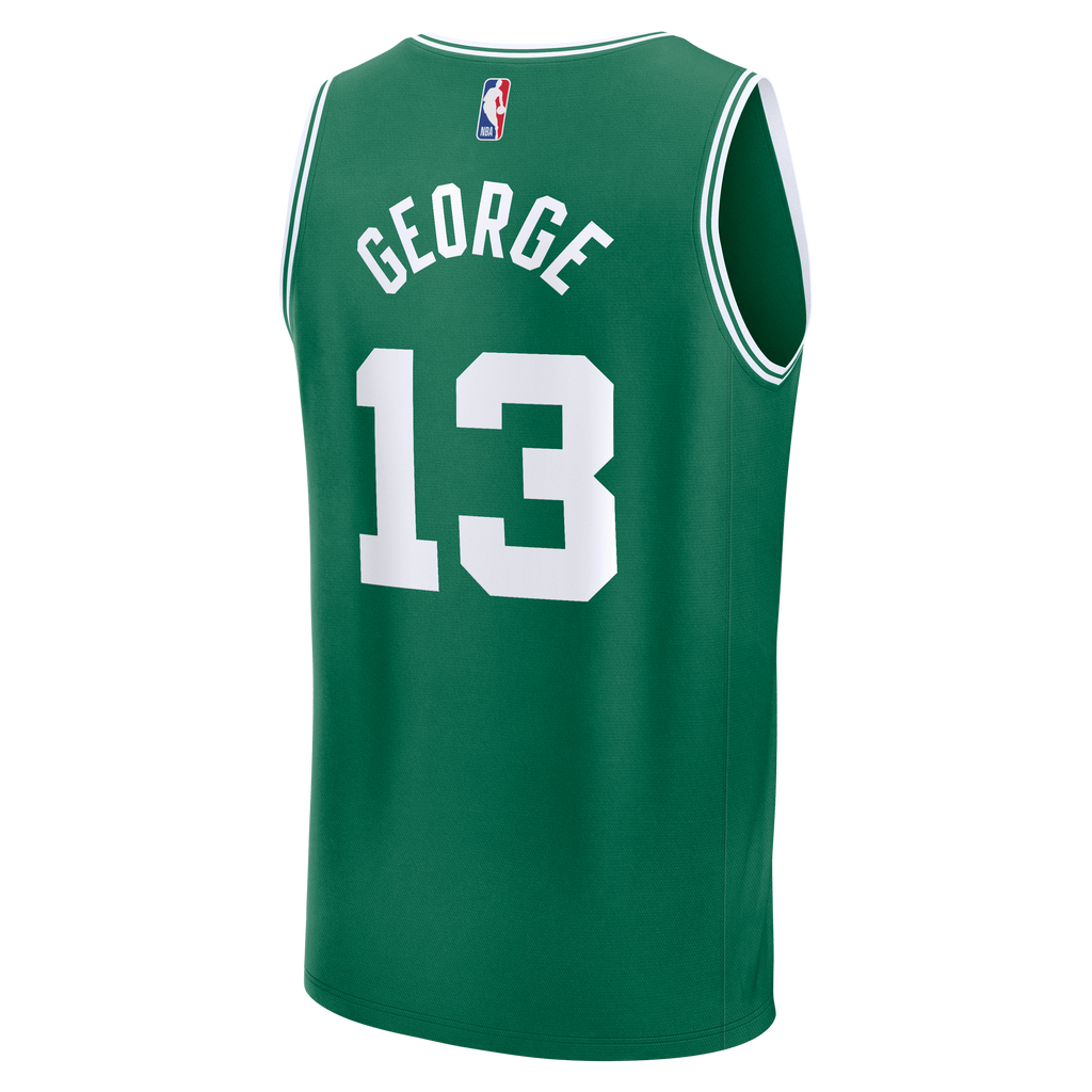 Men's Boston Celtics Paul George Fanatics Kelly Green Fast Break Replica Jersey - Icon Edition